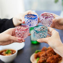 【江戸切子】菊繋ぎに籠目紋 ぐい呑 | TABLEAU