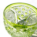 【江戸切子】菊繋ぎに籠目紋 ぐい呑 | TABLEAU