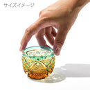 【江戸切子】菊繋ぎに籠目紋 ぐい呑 | TABLEAU