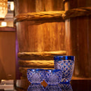 【江戸切子】菊繋ぎに籠目紋 ぐい呑 | TABLEAU