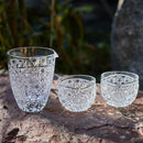 【江戸切子】菊繋ぎに籠目紋 酒器三点揃 | TABLEAU