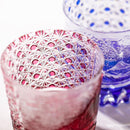 【江戸切子】富嶽三十六景「凱風快晴」「神奈川沖波裏」に菊籠目紋 オールドグラス | TABLEAU