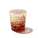 【江戸切子】富嶽三十六景「凱風快晴」「神奈川沖波裏」に菊籠目紋 オールドグラス | TABLEAU