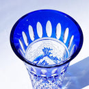 【江戸切子】富嶽三十六景 「凱風快晴」「神奈川沖浪裏」に福菱 花瓶 | TABLEAU