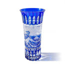 【江戸切子】富嶽三十六景 「凱風快晴」「神奈川沖浪裏」に福菱 花瓶 | TABLEAU