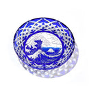 【江戸切子】富嶽三十六景「凱風快晴」「神奈川沖波裏」に福菱 飾皿 | TABLEAU