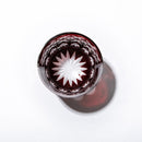 【江戸切子】赤富士・波富士に矢来紋 オールドグラス | TABLEAU