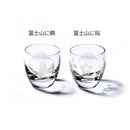 【江戸切子】富士山に鶴・桜 冷酒グラス | TABLEAU