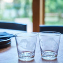 【江戸切子】富士山に鶴・桜 オールドグラス | TABLEAU