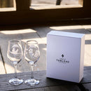 【江戸切子】富士山に鶴・桜 ワイングラスペア | TABLEAU