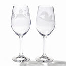 【江戸切子】富士山に鶴・桜 ワイングラスペア | TABLEAU