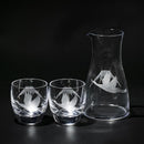 【江戸切子】富士山に鶴 冷酒器揃 | TABLEAU