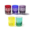 【江戸切子】矢来魚子紋 オールドグラス | TABLEAU