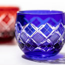 【江戸切子】矢来魚子紋 ぐい呑 | TABLEAU