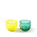 【江戸切子】矢来魚子紋 ぐい呑ペア | TABLEAU