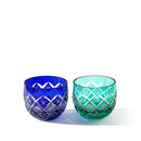 【江戸切子】矢来魚子紋 ぐい呑ペア | TABLEAU