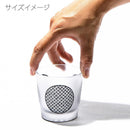 【江戸硝子】黒小紋「鹿の子」「三筋格子」「割付柄」 フリーカップ | TABLEAU