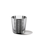 【江戸硝子】黒小紋「鹿の子」「三筋格子」「割付柄」 フリーカップ | TABLEAU