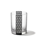 【江戸硝子】黒小紋「鹿の子」「割付柄」「麻ノ葉」「豆絞り」「七宝」「竹の節」 オールドグラス | TABLEAU