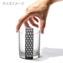 【江戸硝子】黒小紋「鹿の子」「割付柄」「麻ノ葉」「豆絞り」「七宝」「竹の節」 オールドグラス | TABLEAU