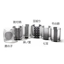 【江戸硝子】黒小紋「鹿の子」「割付柄」「麻ノ葉」「豆絞り」「七宝」「竹の節」 オールドグラス | TABLEAU