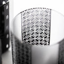 【江戸硝子】黒小紋「鹿の子」「割付柄」「麻ノ葉」「豆絞り」「七宝」「竹の節」 オールドグラス | TABLEAU