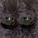 【平盃2点セット】温感 桜・紅葉 平盃 (黒) | 美濃焼 | 丸モ高木陶器