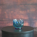 【お猪口】二重被せ (緑-瑠璃) おちょこ | 薩摩切子 | satuma