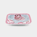 【古伊万里焼】林九郎窯 絞り 長角プレート beni