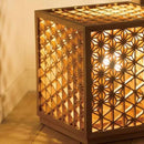 【ライト】乱れ組子 行燈 麻の葉 | 組子 (大型配送料2,500円)