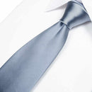 【ネクタイ】シルバー 雅 33匁シルクサテン | 郡内織物 | 富士桜工房