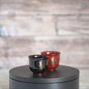 【ぐい吞】羽反 春秋 内黒 | 八雲塗