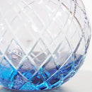 【花瓶】まあるい花器 夜遊び -yo asobi-｜切子