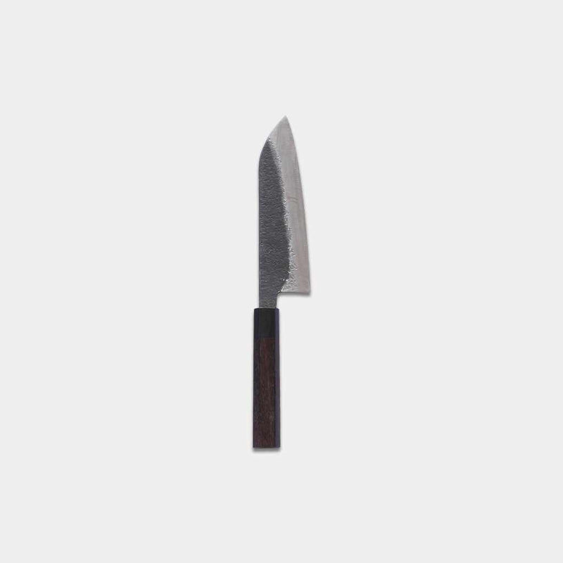 【三徳包丁】本鍛造 黒打 三徳包丁 (青紙スーパー鋼) 170mm | 越前打刃物 | 鍛冶工房いわい
