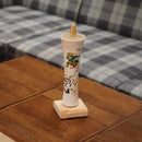 【キャンドル】碇型100匁 風神雷神 (白) | 和ろうそく | 中村ローソク