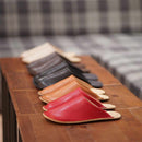 【スリッパ】Reela 本革スムース ルームサボ（ブラック）