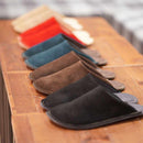 【スリッパ】Reela ベロア ルームサボ（ダークブラウン）