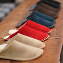 【スリッパ】Reela ベロア ルームサボ（ダークブラウン）