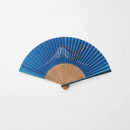 親骨 (両端の太い骨)の色は「青」から「唐木（茶）」に、変更になりました。