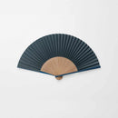 親骨 (両端の太い骨)の色は「青」から「唐木（茶）」に、変更になりました。