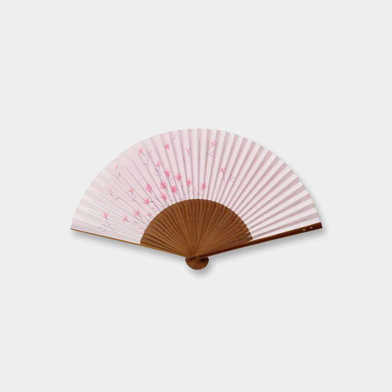 【扇子】女物 紙扇 桃地 撫子 | 京扇子 | 大西常商店