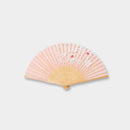 【扇子】女物 絹扇 桜吹雪 桃色 | 京扇子 | 大西常商店