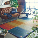 【い草-畳】イケヒコ い草ラグ デニムFジョイ 赤 (S : 191×191cm, L : 191×250cm)