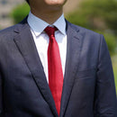 【ネクタイ】ダークレッド 雅 33匁シルクサテン | 郡内織物 | 富士桜工房