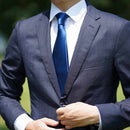 【ネクタイ】インディゴ 雅 33匁シルクサテン | 郡内織物 | 富士桜工房