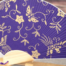 【うちわ】千鳥 鳳凰蝶唐草 男女兼用 | 京からかみ |丸二