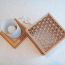 【ライト】乱れ組子 行燈 麻の葉 | 組子 (大型配送料2,500円)