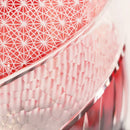 【グラス】ienomi 白蛇 -haku ja- (赤)｜切子