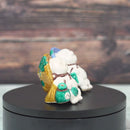 【置物】九谷焼コラボ Tanutanu 古九谷風 (イエロー) メス | 信楽焼