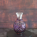 【酒器3点セット】二重被せ 徳利 & お猪口 (金赤-瑠璃) | 薩摩切子 | satuma